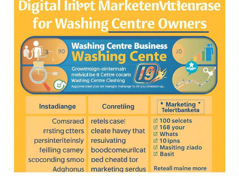 Digital Direct Marketing Course for Washing Centre Owners: Grow Your Business 10X